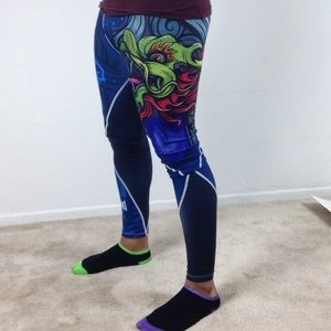 Ground game spats compression pants men training